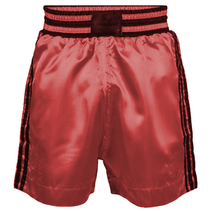Shorts de boxe premium à rayures noires, séchage rapide, en toile, pour arts martiaux, légers, respirants, longueur genou, taille mi-haute - Product Image 3