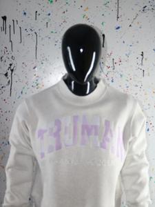 Sudadera TRUMAN con cuello simulado, 450 GSM, nombre personalizado, bordado en aplique, corte holgado, 100% algodón, felpa francesa. - Product Image 2