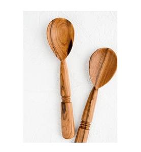 Ensemble de service élégant en bois pour salade, fait main, pour ustensiles de cuisine, vaisselle, couverts, au meilleur prix abordable - Product Image 3