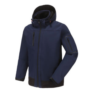 เสื้อแจ็คเก็ตซอฟต์เชลล์คุณภาพสูงสำหรับผู้ชาย ปี 2026 ผลิตโดย Maan Wears ประเทศปากีสถาน  แบบ OEM ปรับแต่งได้ สำหรับกีฬากลางแจ้ง ป้องกันลม ทำจากโพลีเอสเตอร์ - Product Image 2