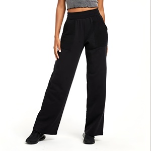 Women’s High <b>Waist</b> Loose Sweatpants Wide Leg Casual <b>Trousers</b> Soft Stretch Lounge Joggers Minimal Style Comfortable Bottoms - Product Image 1