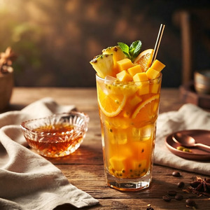Jarabe Líquido Premium con Sabor a Piña para Té de Burbujas, Fácil de Preparar, Colores Vivos, para Bebidas Frías, Sabor Tropical - Product Image 3