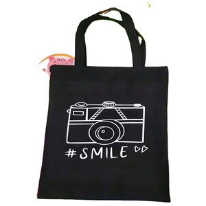 Customizable 8 oz Bleached <b>White</b> Cotton <b>Tote</b> <b>Bag</b> Eco-Friendly Self-Handle Shopping <b>Bags</b> with Letter Pattern Custom Logo - Product Image 6