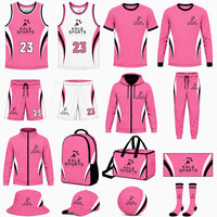 Ensemble d'uniformes de basketball personnalisés Kale Sports, respirant, écologique, avec sublimation, comprenant un maillot réversible, un short, un sweat à capuche, une veste, un sac et un chapeau