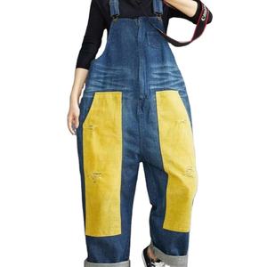 กางเกงยีนส์ผ้ายีนส์สุดคลาสสิกสำหรับผู้หญิงกางเกงขาสั้นวินเทจแบบมีกระดุมสไตล์เรียบง่ายทันสมัยเอี๊ยมฤดูใบไม้ร่วง/ฤดูหนาว - Product Image 1