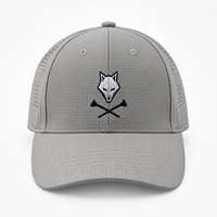 Casquette de baseball et de golf à 6 panneaux, respirante, en maille, imperméable, réglable, unisexe, décontractée, avec logo brodé sur le panneau avant, 100% Coton