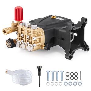 Pompa a pistoni triplex orizzontale di ricambio con albero da 1 pollice per idropulitrici 4000 PSI 4.0GPM - Kit di ricambi per attrezzature di pulizia - Product Image 1