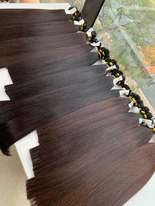 Extensiones de Cabello Natural Vietnamita 100% Virgen, Color Castaño Natural, Punta Plana, Tendencia Actual, 60 cm, 1 Paquete de 100 Gramos, 100 Mechones, Super Double Drawn - Product Image 4