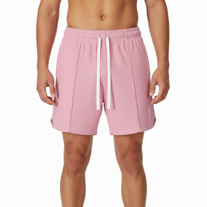 Pantalones Cortos Deportivos Casuales para Hombre, de Algodón y Poliéster, 220 GSM, Corte Regular, Largura hasta la Rodilla, Transpirables, de Secado Rápido, Ligeros, Servicio OEM - Product Image 2