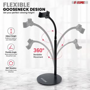 Adjustable Scissor Boom Arm Cell Phone Stand for Desk Magnetic Rotating Folding Alloy <b>Tablet</b> <b>Holder</b> - Product Image 5