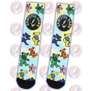 Grateful Dead Crew Socks Chaussettes d'été décontractées pour adultes, à séchage rapide, respirantes, avec motif d'ours dansants, pour le yoga - Product Image 4