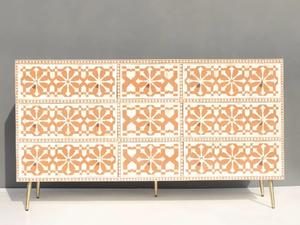 Cajón con Incrustaciones de Hueso de ILAHI, Diseño Moderno con Detalles de Ágata, Mueble Portátil para el Hogar - Product Image 3