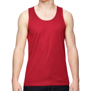 Men's Red Sleeveless O-Neck <b>Tank</b> <b>Top</b> Casual <b>Knitted</b> Solid Color Plus Size - Product Image 1