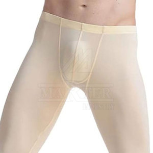 Leggings de compression modernes pour hommes, style sportif, avec logo à la taille, longueur genou, pour la gym, l'entraînement, la course et les activités physiques - Product Image 4