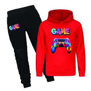 Chándal para niños Juego Fans Jersey de algodón Sudadera con capucha Conjunto de ropa Niños Jogging Pantalones Conjunto 2 piezas Traje de sudor - Product Image 4