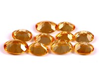 Lot en gros de pierres précieuses naturelles de citrine ovale facettée et calibrée de 5x7 mm pour la fabrication de bijoux