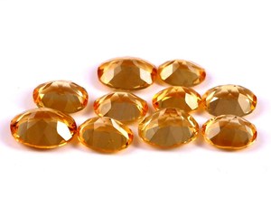 Lot en gros de pierres précieuses naturelles de citrine ovale facettée et calibrée de 5x7 mm pour la fabrication de bijoux - Product Image 3