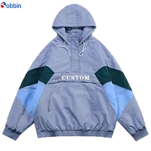 Best Quality 100% Waterproof Canvas Windbreaker <b>Jacket</b> for Men Adult Colorful with Reflective Safety Patchwork Autumn Outerwear - Product Image 4