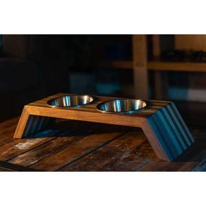 Comedero de Madera Comercial para Perros para Hoteles y Cafeterías de Mascotas, Producto Promocional para Mascotas - Product Image 4