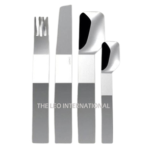 Exclusive Luxury Silver Stainless Steel Salad Server Spoon And Fork For Wedding And Fine Dining Setup - Product Image 6