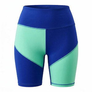 Shorts Deportivos de Yoga para Mujer, de Tela Suave, Color Sólido, Cintura Alta, para Entrenamiento y Jogging - Product Image 1