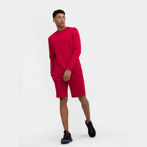 Conjunto de Verano Personalizable para Hombre, Estilo Urbano, Camiseta Clásica con Pantalones Cortos Coordinados para Gimnasio, Running y Look Casual - Product Image 1