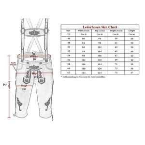 Auténticos Pantalones Cortos de Cuero Bávaro Marrón Oscuro para Hombre, Tallas Europeas 46 a 62 - Product Image 4