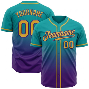 Maillots de baseball respirants, imprimés, personnalisés avec nom et numéro, haute qualité, commande en gros, fournisseur de maillots de baseball cousus. - Product Image 4