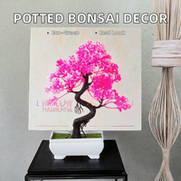 Petit arbre artificiel en plastique vert, plantes en pot, ornements pour la décoration de la maison, décoration de jardin d'hôtel