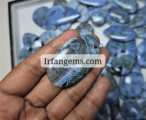 High Quality <b>Blue</b> <b>Opal</b> Moss Cabochon Wholesale Price Lot 100%Natural <b>Blue</b> <b>Opal</b> Mix Shape Jewelry Making Stone <b>Opal</b> Moss Crystal - Product Image 4