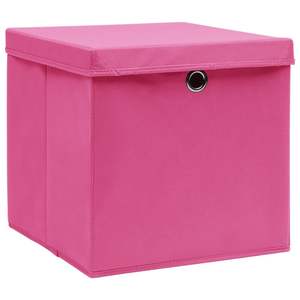 Juego de 4 Cajas de Almacenamiento de Tela No Tejida Rosa, 100% Poliéster, para Organización de Ropa - Product Image 2