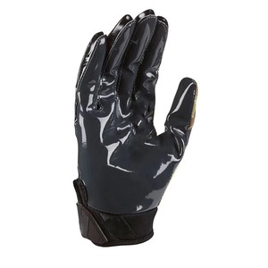 Gants de football américain personnalisés de haute qualité avec logo, poignées antidérapantes, sangle de poignet réglable, fermeture auto-agrippante, pour tous les sports - Product Image 3