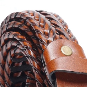 Casual Men <b>Cow</b> Hide Leather Belt with Durable Alloy Square Buckle Stylish Long Lasting Width Adjustable Length Leather Belt - Product Image 5