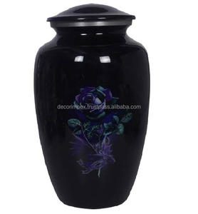 Antique Premium Decorative Metal Cremation Urn <b>Memorial</b> Urn Durable with Polished Design at wholesale price - Product Image 3