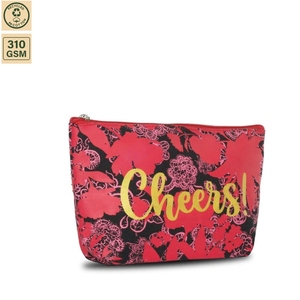 กระเป๋าเครื่องสำอางผ้าแคนวาสเคลือบลามิเนต 310 GSM ขนาด 26x16.5x6 ซม. รับทำโลโก้ตามสั่ง ขายส่ง OEM สั่งซื้อจำนวนมาก รุ่น SS20 - Product Image 1