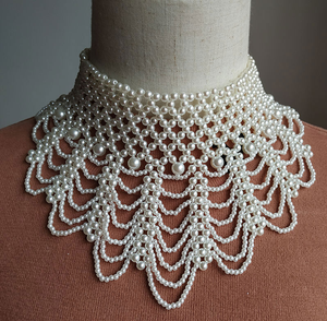 Collier de perles blanches incroyablement magnifiques, de qualité supérieure, fonctionnel, nouveau design tendance à prix abordables - Product Image 6