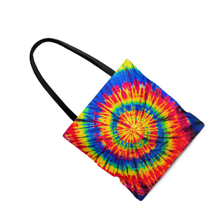 High Quality Pattern Custom Logo And Size Printed 100% Tie Dye Cotton Handled Shoulder Shopping <b>Bag</b> for Packaging and Gifts - Product Image 2