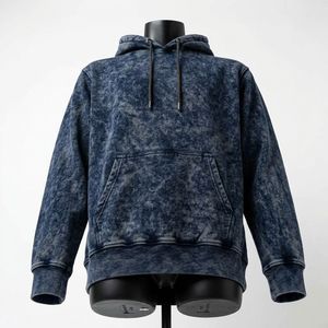Sudadera con Capucha Personalizada Estilo Urbano, Lavado Ácido, Oversize, Algodón Grueso, Ropa Casual Urbana - Product Image 2