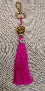 Pink Rayon Key Tassel Decorative Fringe For Wall <b>Hook</b> Use - Product Image 5