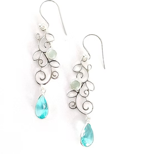 Pendientes Minimalistas con Múltiples Piedras de Plata de Ley 925 para Uso Diario y Ocasiones Festivas para Mujer - Product Image 3