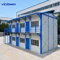 VICDOWEX Maison préfabriquée de type K personnalisée pour le camping de construction, le bureau et l'hébergement des travailleurs