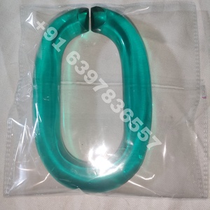 วัสดุตกแต่งผนังแบบโซ่เรซิ่นสีเขียว สำหรับตกแต่งภายในห้อง ฉากหลัง อุปกรณ์ติดตั้ง ของตกแต่งบ้านรูปวงรี - Product Image 1