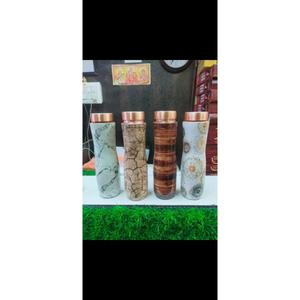 Bohemian Style Metal Water <b>Bottle</b> With Screw-On Lid Bpa Free Kids & Adults Drinkware Office School Copper <b>Bottle</b> For Gifting - Product Image 4