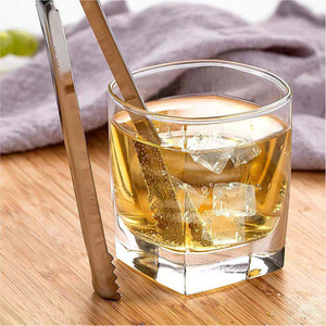 Accessoires de cuisine, mini bar argenté, outils à café, pinces à glace en acier inoxydable, pinces de service - Product Image 4