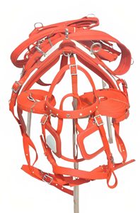 Cómodo arnés de tela con forro de piel suave para caballos, juego de arnés ligero y ajustable para mayor comodidad y control - Product Image 3