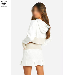 Ensemble 2 pièces sur mesure, sweat-shirt et jupe pour femme, grande taille, vêtements décontractés pour l'extérieur - Product Image 3