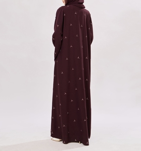 Nueva Abaya Tradicional Islámica Negra para Mujer, Estilo Saudí, Primavera 2026, Dubai, Poliéster Transpirable, Largo hasta el Tobillo, Musulmana - Product Image 5