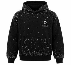 2026 Sweat à capuche pour homme, personnalisable avec logo, effet vieilli, en molleton de coton, style streetwear, chaud pour l'hiver, avec détails effet pierre - Product Image 1