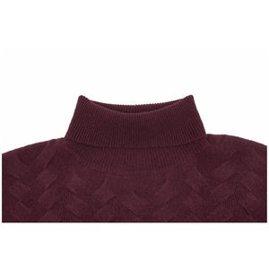 ODM OEM Pull mince à la mode pour femmes avec col haut et manches longues amples Automne Style chinois Logo avant en tricot - Product Image 3