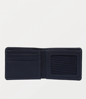 Dompet Kulit Asli Pria Warna Biru Dongker Ringan Model Pendek dengan Logo Kustom Berkualitas Tinggi Tren Terbaru Harga Grosir OEM 2026